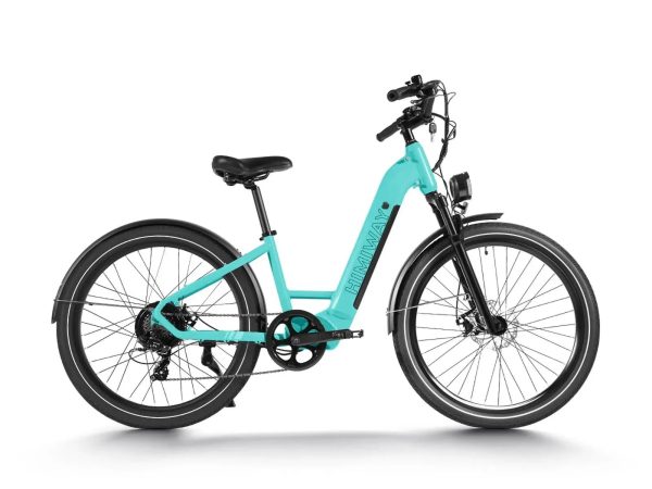 HIMIWAY Rambler Upgraded Electric City Commuter Step Through - Ocean Blue