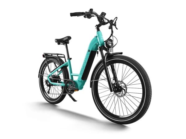 HIMIWAY Rambler Upgraded Electric City Commuter Step Through - Ocean Blue - Image 2