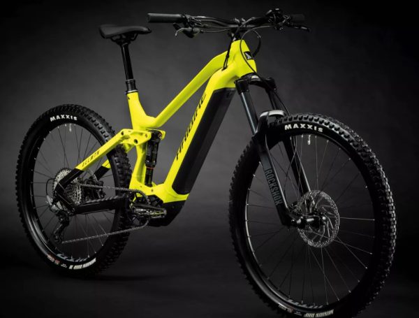 Haibike AllMtn 3 720Wh Electric Full Suspension Mountain Bike In Lime & Black in Small - Image 2