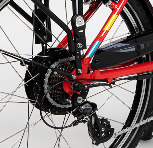JUICY/NEOMOUV Facelia 24" Wheel 468wh Ebike Red - Image 3